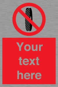 Custom Do Not Change Grinding Wheel Sign